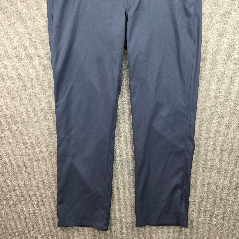 Mizzen Main Mens Navy Blue Dress Pants Flat Front Casual Office Wear Size 40x32 - Picture 2 of 8